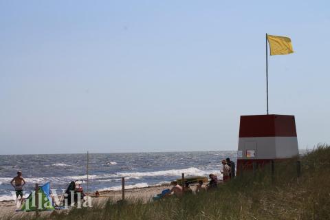 Stranden nær luksushus nr. 433 i Lolland/Falster/Møn indbyder til en gåtur.
