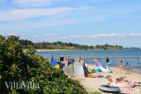 Den dejlige strand nær luksushus 443 ved Østjylland.