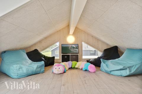 Nogle af de 20 sovepladser findes på hemsen i luksushus nr. 453