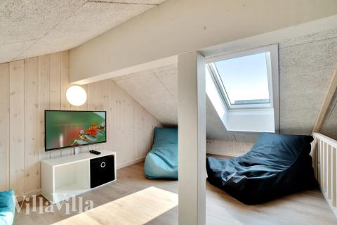 Nogle af de 20 sovepladser findes på hemsen i luksushus nr. 455