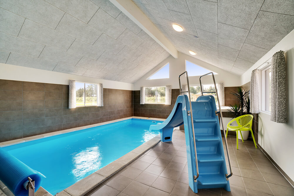 Den lækre pool i luksushuse nr. 455 til 20 personer