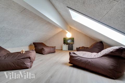 Nogle af de 20 sovepladser findes på hemsen i luksushus nr. 456