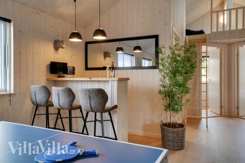 De lækre sommerhuse byder blandt andet på bar som denne i luksushus 457 i Vestjylland