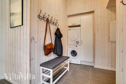 Den rummelige entre i luksushus nr. 458 i Vestjylland