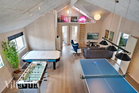 Luksushus 463 til 20 personer byder på et stort aktivitetsrum med bl.a. billard og dart