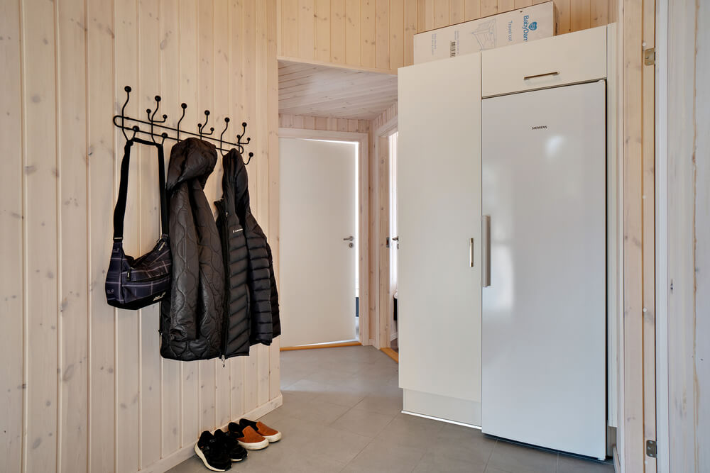 Den rummelige entre i luksushus nr. 463 i Vestjylland