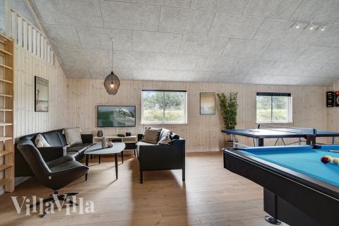 Luksushus 461 til 24 personer byder på et stort aktivitetsrum med bl.a. billard og dart