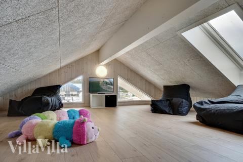 Nogle af de 24 sovepladser findes på hemsen i luksushus nr. 461