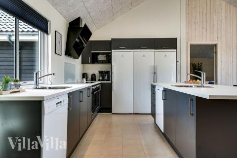 Køkkenet i luksushus nr. 461 er godt indrettet.