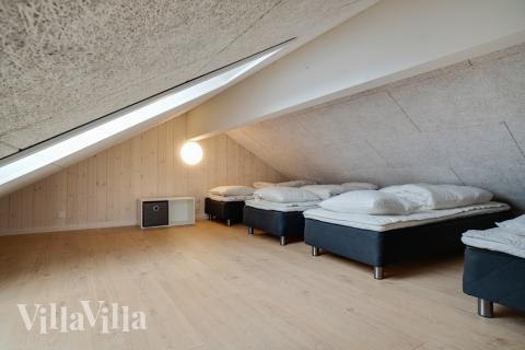 Nogle af de 20 sovepladser findes på hemsen i luksushus nr. 465