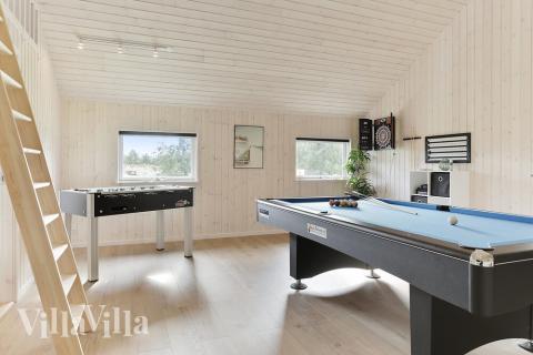 Luksushus 452 til 14 personer byder på et stort aktivitetsrum med bl.a. billard og dart