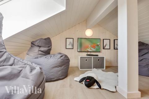 Nogle af de 20 sovepladser findes på hemsen i luksushus nr. 476