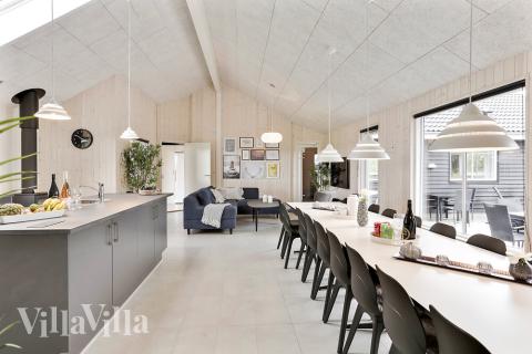 Opholdsrum med plads til 20 i luksushus nr. 445.