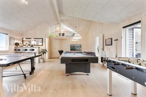 Luksushus 445 til 20 personer byder på et stort aktivitetsrum med bl.a. billard og dart