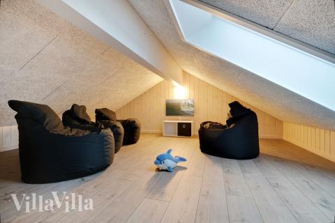 Nogle af de 26 sovepladser findes på hemsen i luksushus nr. 462