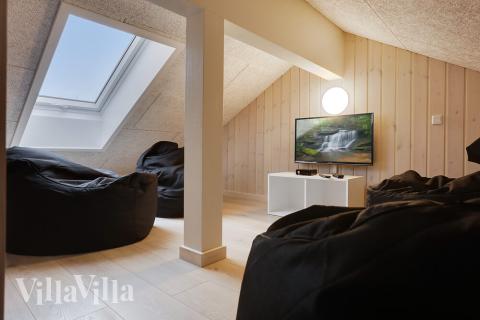 Nogle af de 22 sovepladser findes på hemsen i luksushus nr. 469