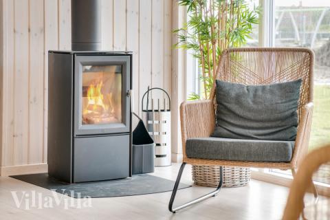 Det store lyse opholdrum i luksushus nr. 477 til 18.