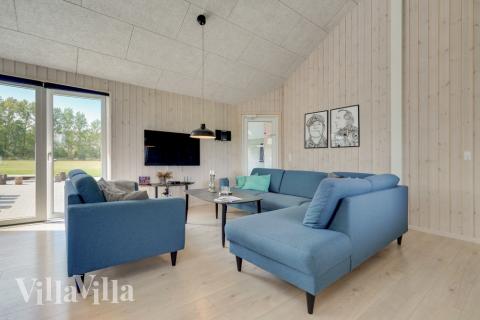 Sofahjørnet i luksushus 470 i Lolland/Falster/Møn.