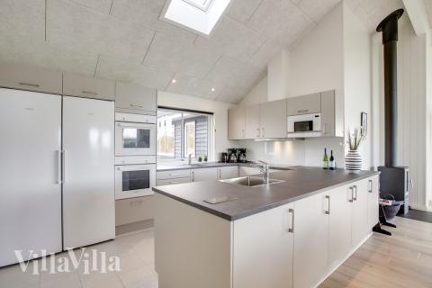 Køkkenet i luksushus nr. 489 er godt indrettet.