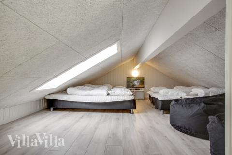 Nogle af de 18 sovepladser findes på hemsen i luksushus nr. 489