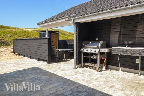 Luksushus nr. 486 har en dejlig terrasse med gode havemøbler til 20 personer.