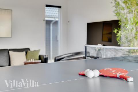 Luksushus 486 til 20 personer byder på et stort aktivitetsrum med bl.a. billard og dart