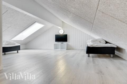 Nogle af de 20 sovepladser findes på hemsen i luksushus nr. 486