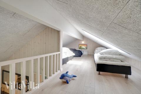 Nogle af de 18 sovepladser findes på hemsen i luksushus nr. 492