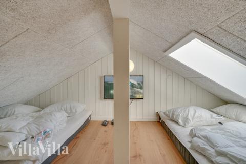 Nogle af de 14 sovepladser findes på hemsen i luksushus nr. 504