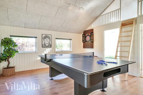 Ud over de mange timer, man kan bruge i husets pool-afdeling, så byder luksushus 504 også på billard/bordtennis og dart