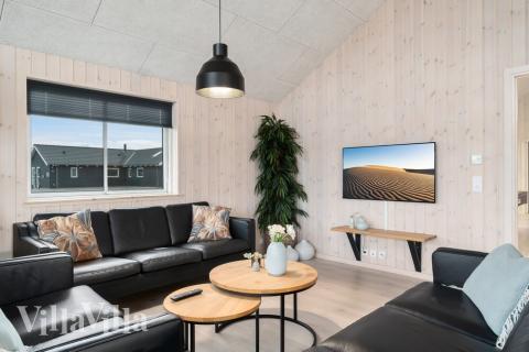 Sofahjørnet i luksushus 726 i Tyskland.