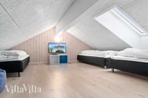 Nogle af de 24 sovepladser findes på hemsen i luksushus nr. 730