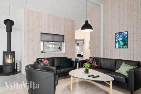 Sofahjørnet i luksushus 730 i Tyskland.