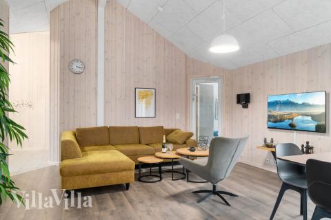 Sofahjørnet i luksushus 727 i Tyskland.