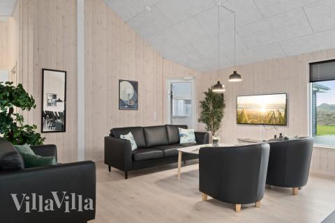 Sofahjørnet i luksushus 732 i Tyskland.