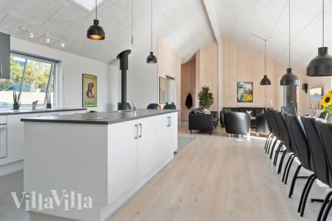 Opholdsrum med plads til 24 i luksushus nr. 729.