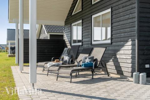 Stor terrasse ved luksushus nr. 729 i Tyskland.