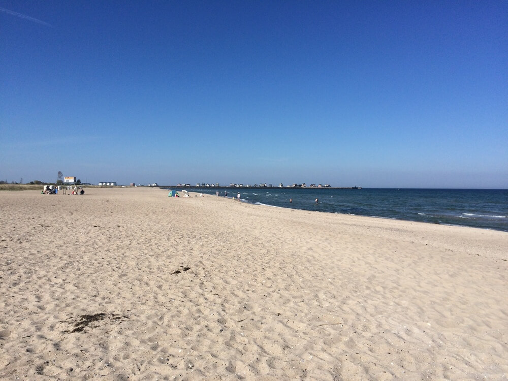 Stranden nær luksushus nr. 729.