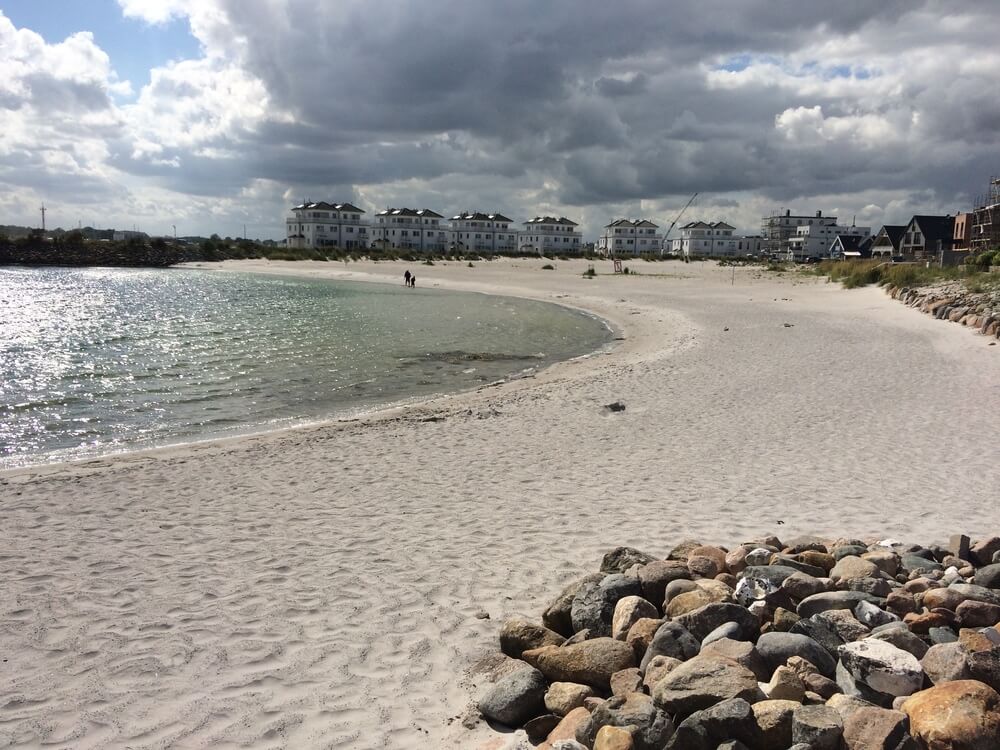 Stranden nær luksushus nr. 729 i Tyskland indbyder til en gåtur.