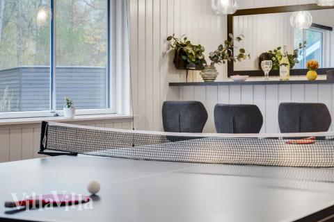 Aktivitetsrum i luksushus nr. 513 med 6 soveværelser og plads til 16 personer.