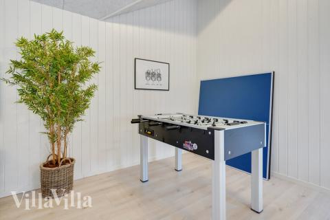 Dyst i sommerhusets aktivitetsrum, når I besøger luksushus nr. 509 i Lolland/Falster/Møn.