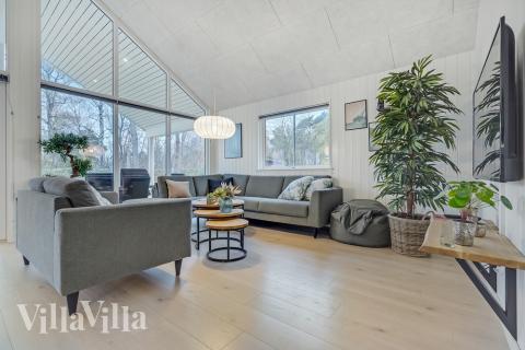 Sofahjørnet i luksushus 507 i Lolland/Falster/Møn.