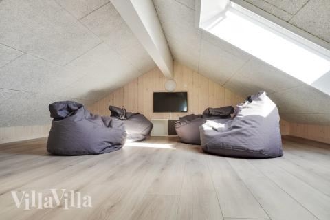 Nogle af de 26 sovepladser findes på hemsen i luksushus nr. 497