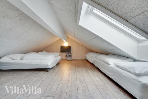 Nogle af de 14 sovepladser findes på hemsen i luksushus nr. 522