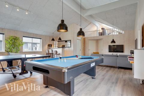 Luksushus 508 til 20 personer byder på et stort aktivitetsrum med bl.a. billard og dart