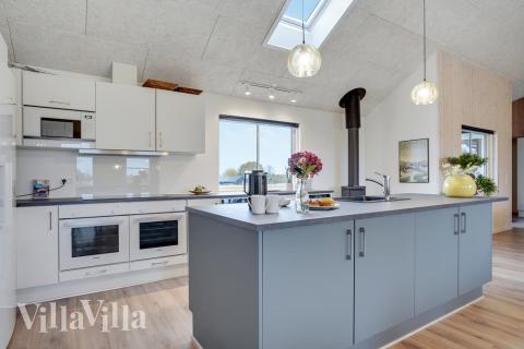 Velindrettet køkken i luksushus nr. 508 i Sydjylland.