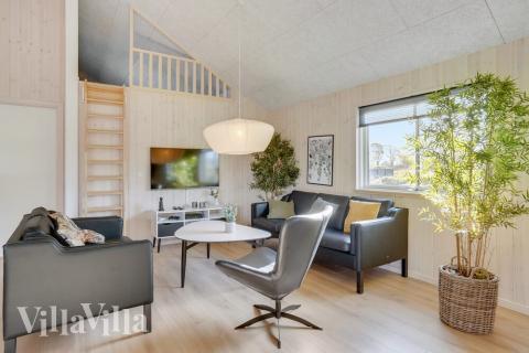 Sofahjørnet i luksushus 499 i Sydjylland.