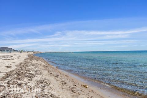 Den dejlige strand nær luksushus 531 ved Sydjylland.