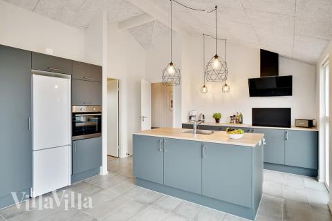 Køkkenet i luksushus nr. 514 er godt indrettet.