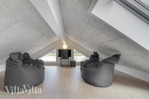 Nogle af de 24 sovepladser findes på hemsen i luksushus nr. 516